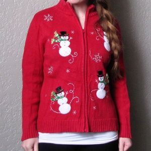 Medium Red “Ugly” Christmas Sweater